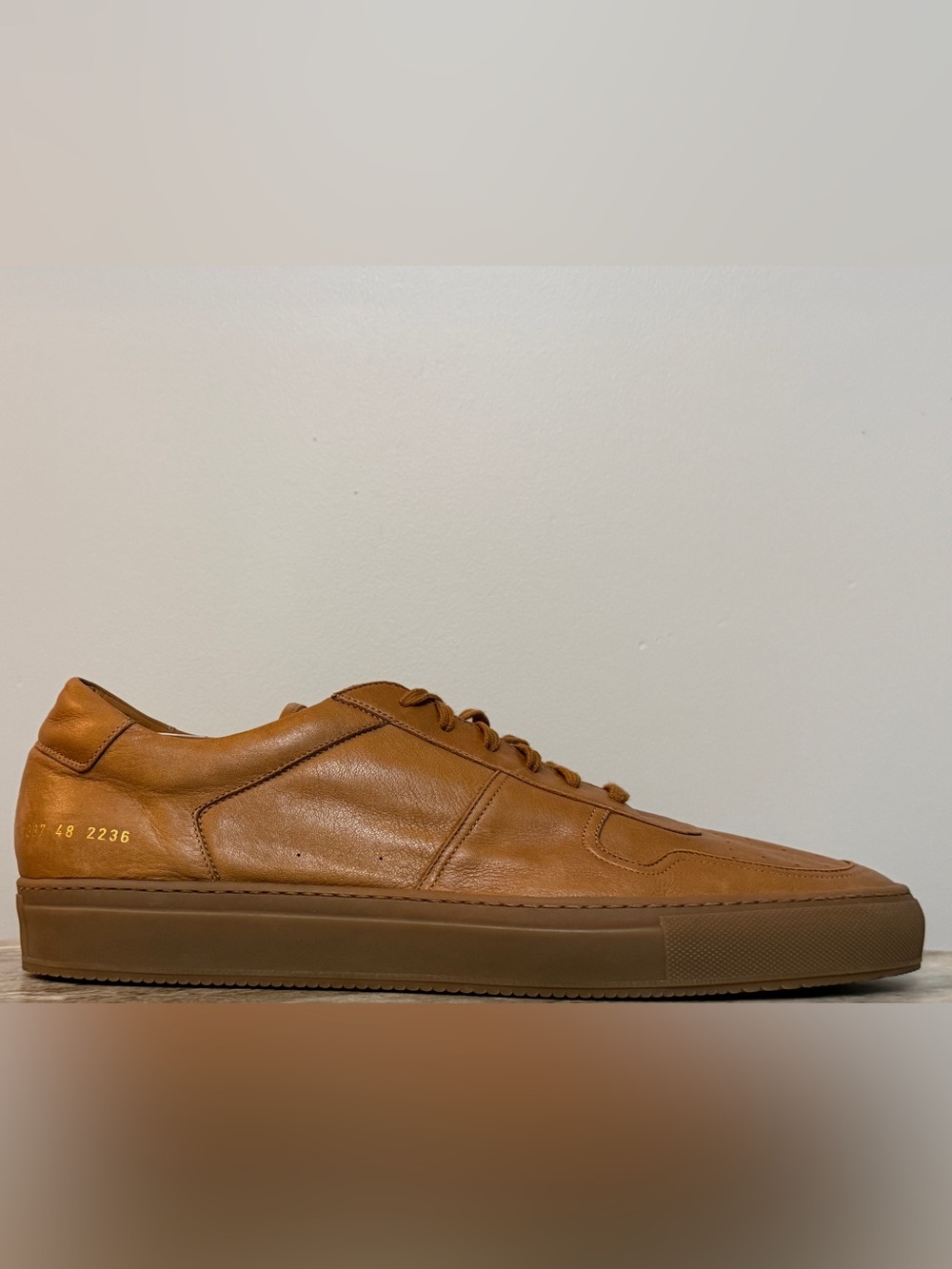 Common Projects B-ball Low Brown Tan 48 EU 15 US $550 Minimalist Italy